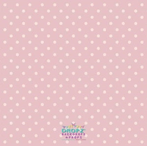 Backdrop - Baby Pink Polka Dots
