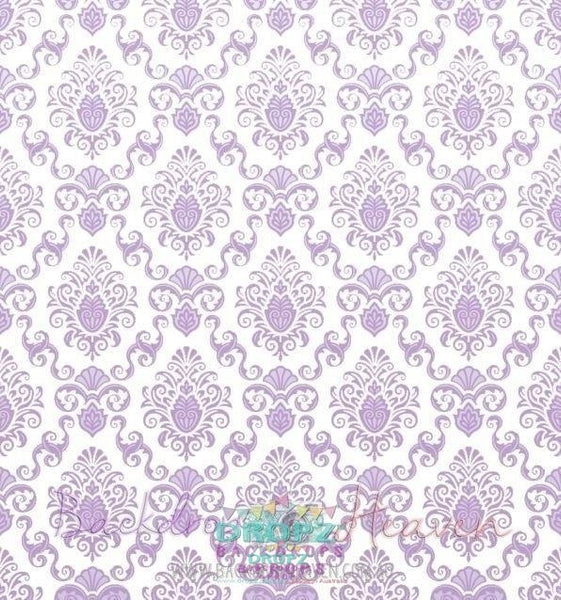 Backdrop - Purple Damask