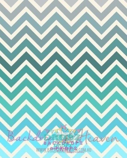 Backdrop - Teal Chevron Gradient